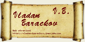 Vladan Baračkov vizit kartica